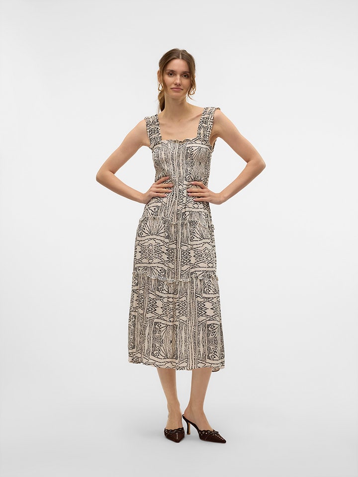 Šaty Vero Moda Beige 8780569 Kleid in Beige - 4