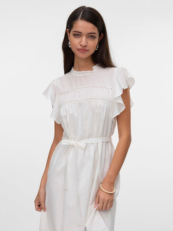 Šaty Vero Moda Weiß 443986 Kleid in Weiß - 3