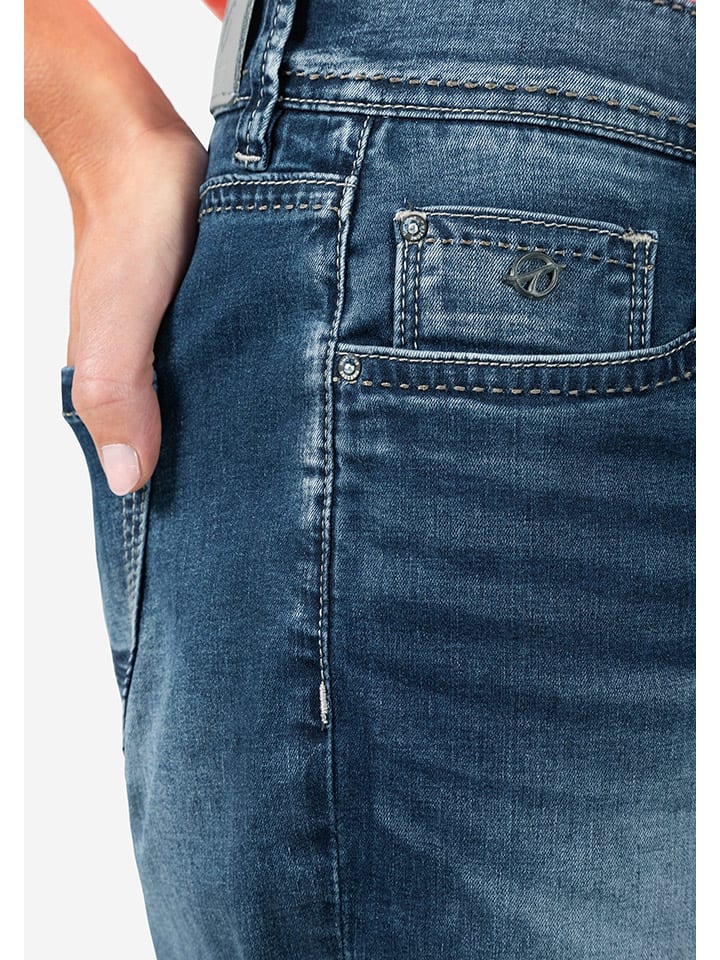 Kraťasy Timezone Blau 919080 Jeans-Shorts "Alexa" - Regular fit - in Blau - 3