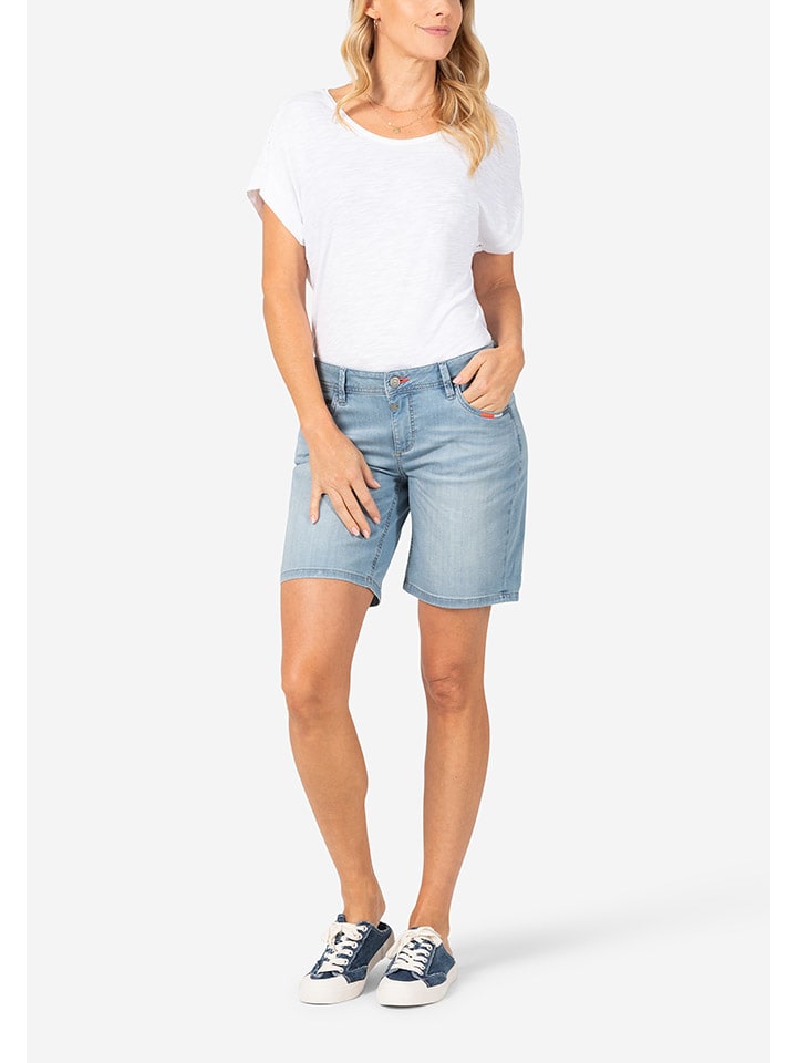Kraťasy Timezone Hellblau 5381362 Jeans-Shorts "Alexa" - Regular fit - in Hellblau - 4