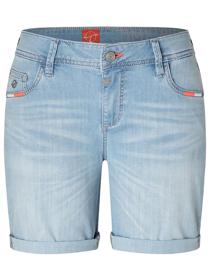 Kraťasy Timezone Hellblau 5381362 Jeans-Shorts "Alexa" - Regular fit - in Hellblau - 5