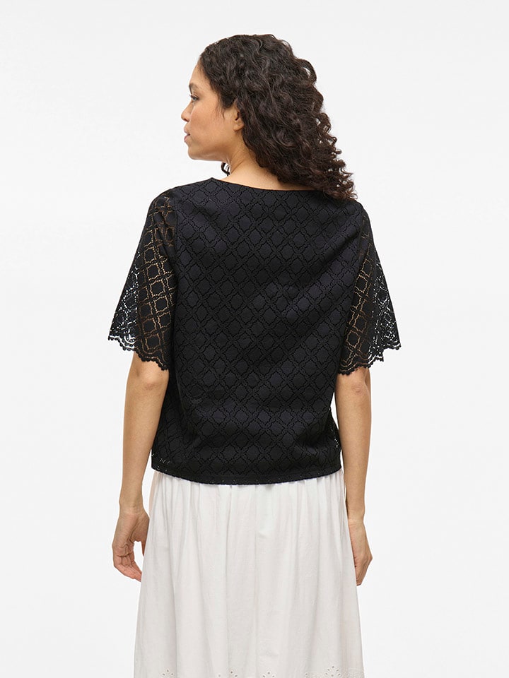 Vila Schwarz 130375 Bluse in Schwarz - 2