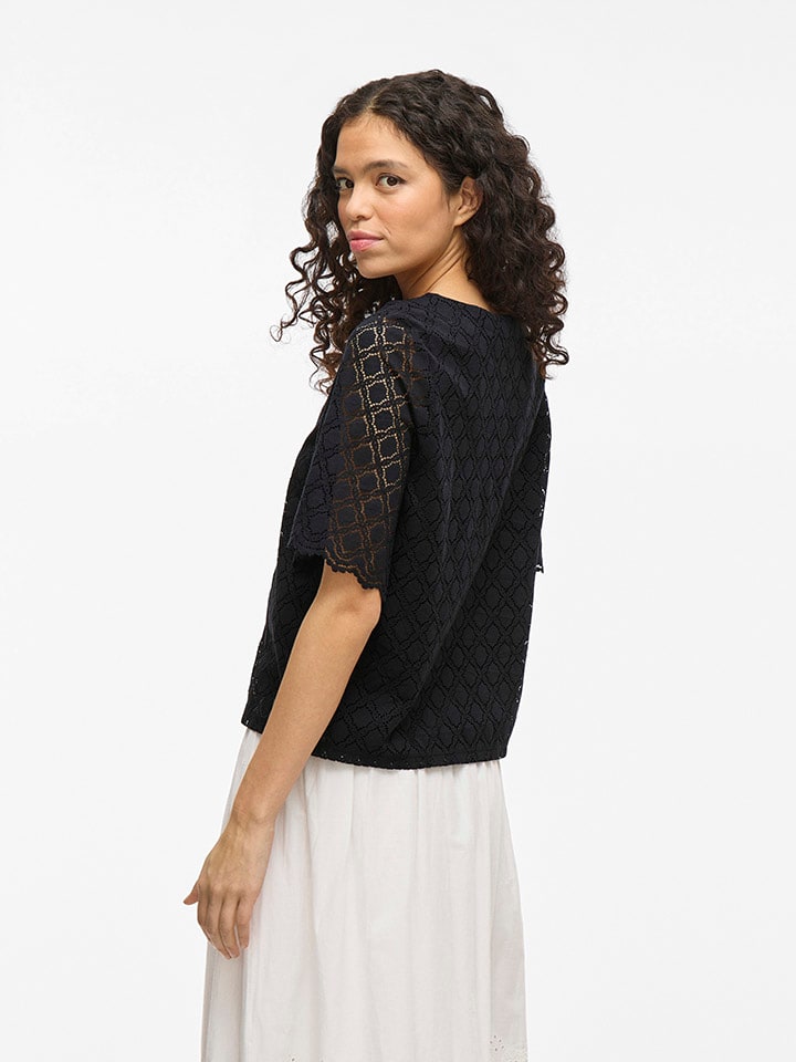 Vila Schwarz 130375 Bluse in Schwarz - 5