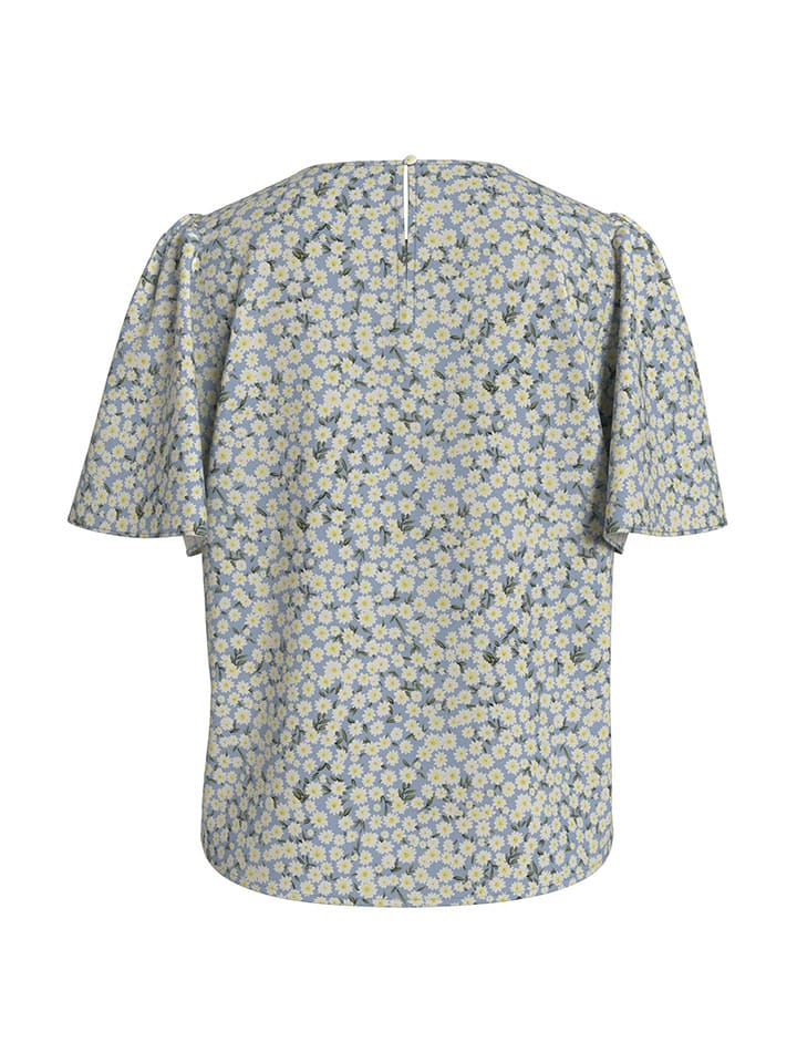 Vila Hellblau/ Weiß 5297382 Bluse in Hellblau/ Weiß - 3