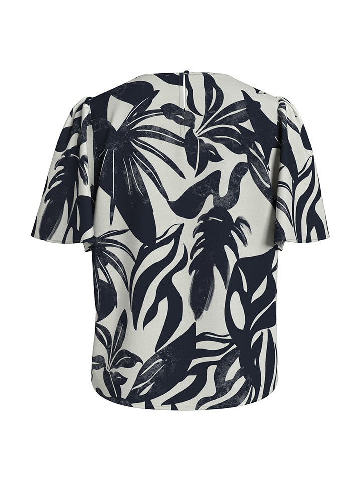 Vila Dunkelblau/ Creme 319354 Bluse in Dunkelblau/ Creme - 3