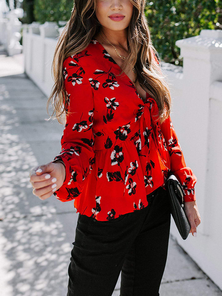 LA Angels Rot 677245 Bluse in Rot - 3