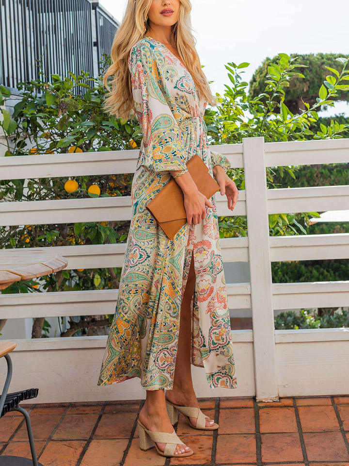 Šaty Milan Kiss Grün/ Bunt 8408545 Kleid in Grün/ Bunt - 5