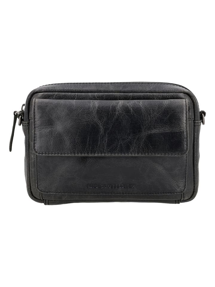 HIDE & STITCHES Schwarz - (B)21 x (H)14 x (T)4 cm 3713294 Leder-Umhängetasche in Schwarz - (B)21 x (H)14 x (T)4 cm - 6