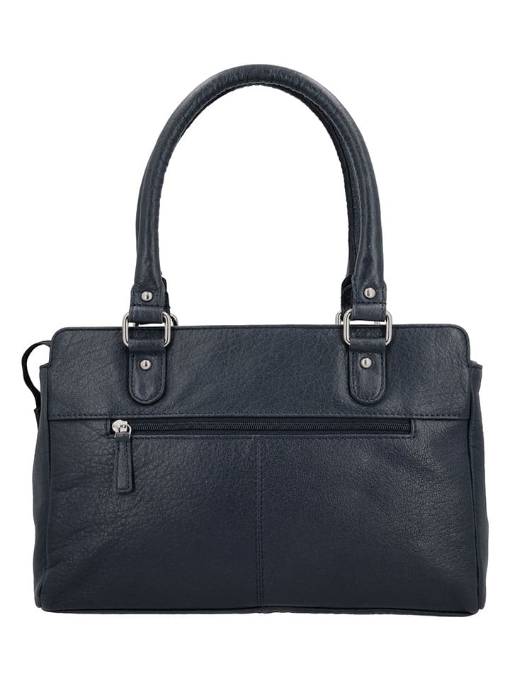Kabelka HIDE & STITCHES Dunkelblau - (B)27 x (H)19 x (T)8 cm 4870115 Leder-Henkeltasche in Dunkelblau - (B)27 x (H)19 x (T)8 cm - 3