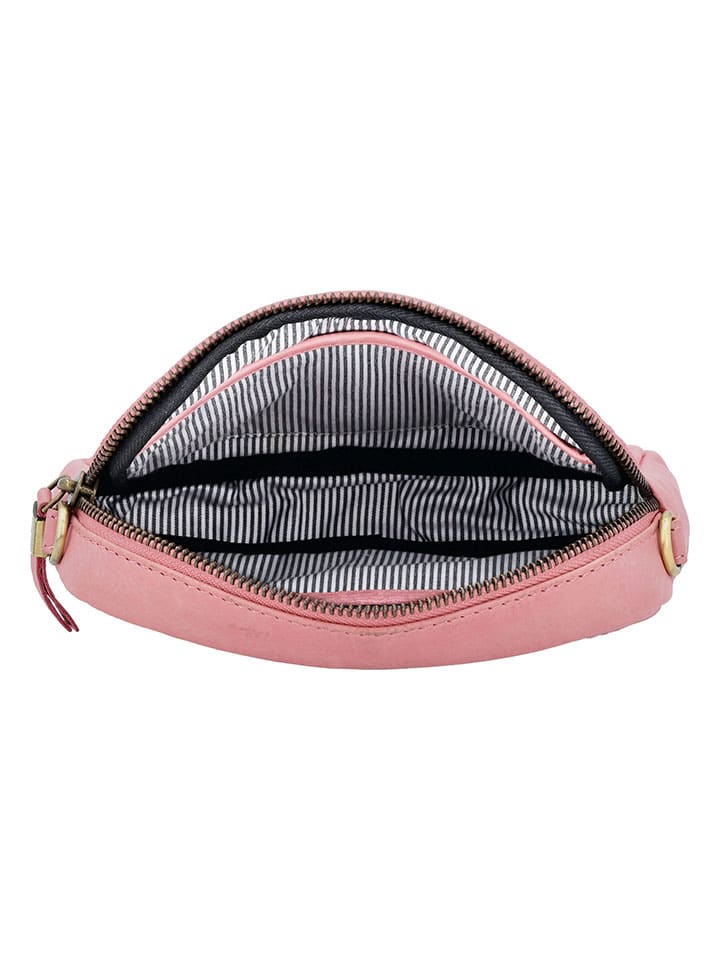HIDE & STITCHES Rosa - (B)19 x (H)14 x (T)6 cm 3254706 Leder-Umhängetasche in Rosa - (B)19 x (H)14 x (T)6 cm - 4