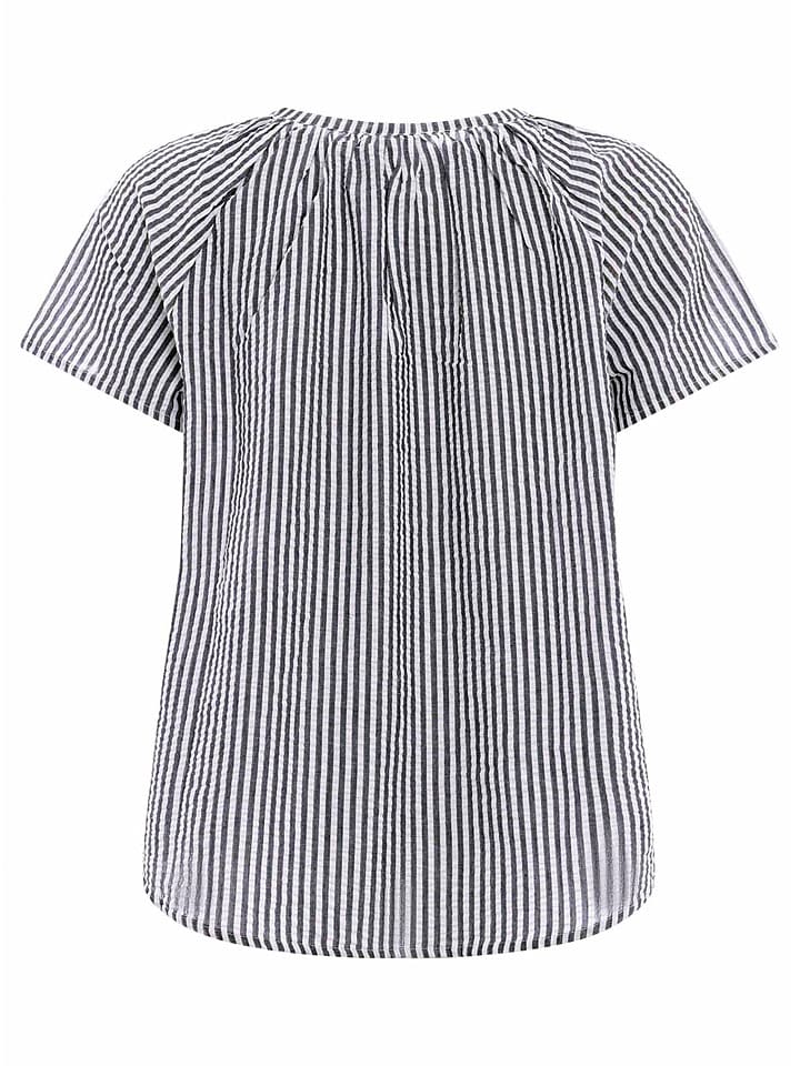 Zwillingsherz Weiß/ Dunkelblau/ Pink 9647669 Bluse "Neon Streifen" in Weiß/ Dunkelblau/ Pink - 2