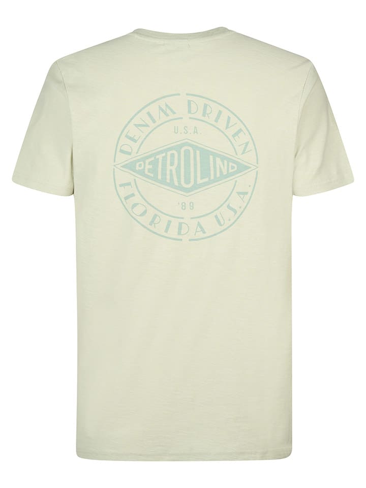Tričko Petrol Industries Beige 446840 Shirt in Hellgrün - 2