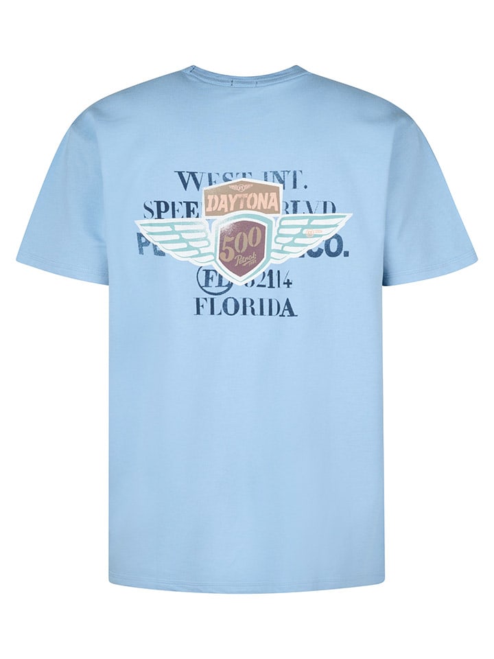 Tričko Petrol Industries Hellblau 1939834 Shirt in Hellblau - 2