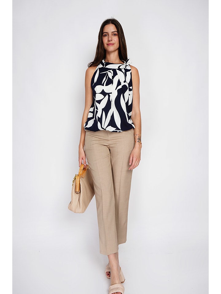 William de Faye Dunkelblau/ Weiß 2160230 Bluse in Dunkelblau/ Weiß - 5