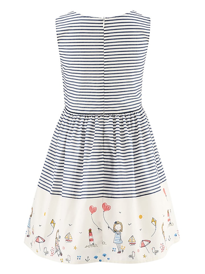 happy girls by Eisend Creme/ Dunkelblau 3272582 Kleid in Creme/ Dunkelblau - 2