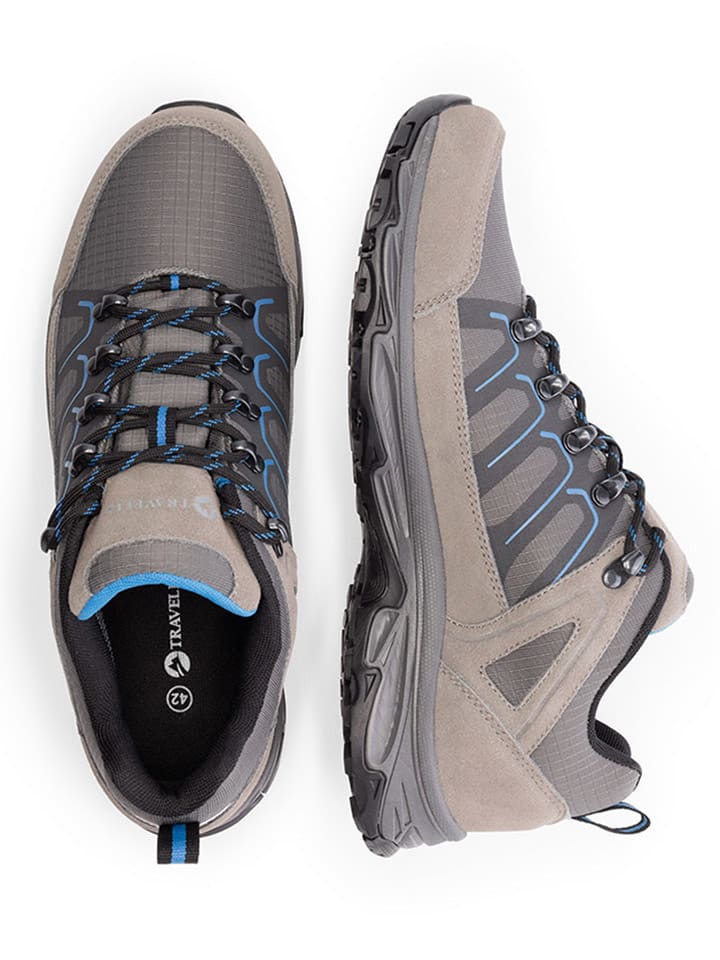 Boty TRAVELIN' Grau 4177388 Leder-Trekkingschuhe "Grasten" in Grau - 4