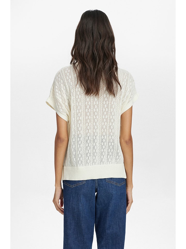 Tričko NÜMPH Creme 771350 Strickshirt in Creme - 2
