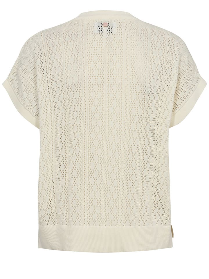 Tričko NÜMPH Creme 771350 Strickshirt in Creme - 7