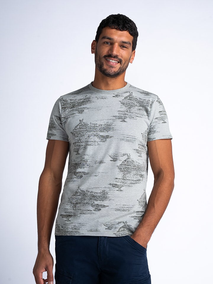 Tričko Petrol Industries Grau 4876497 Shirt in Grau - 3