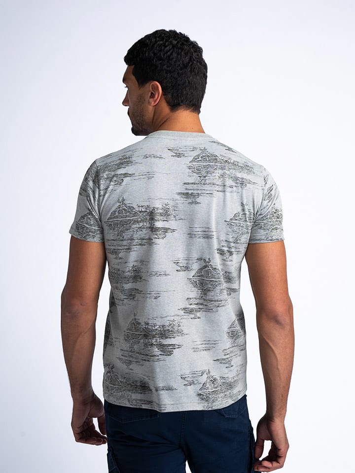 Tričko Petrol Industries Grau 4876497 Shirt in Grau - 4