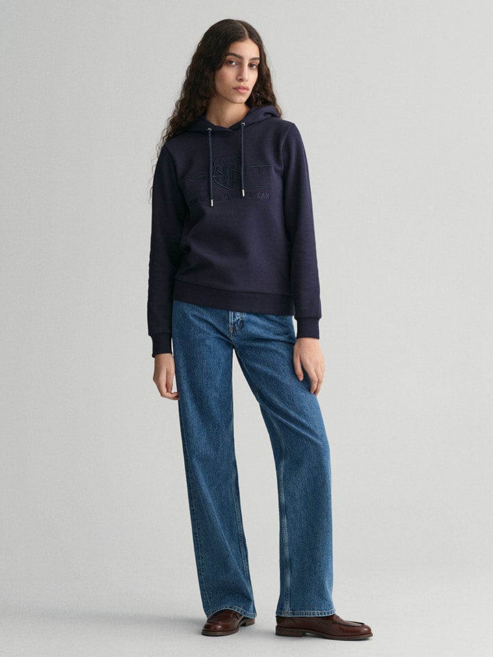 Mikina Gant Dunkelblau 2374333 Hoodie in Dunkelblau - 4