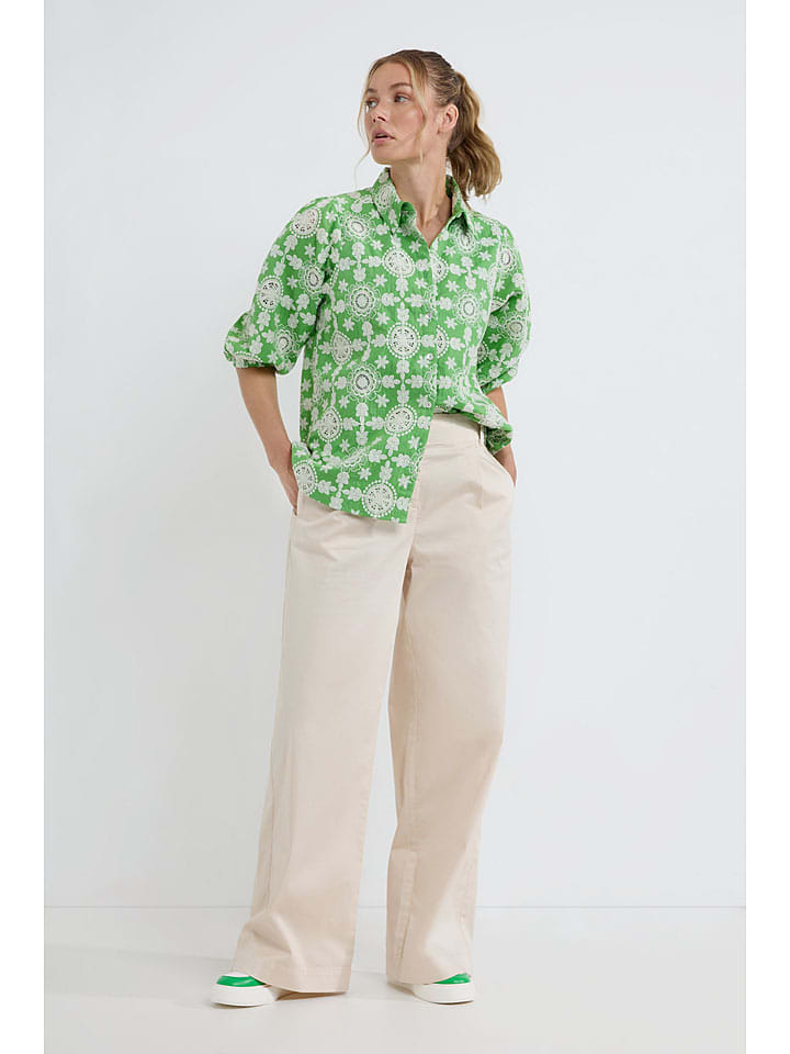 Josephine & Co Weiß/ Grün 8636188 Bluse "Devan" in Weiß/ Grün - 3