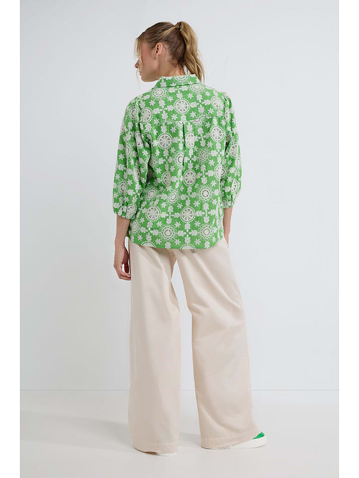 Josephine & Co Weiß/ Grün 8636188 Bluse "Devan" in Weiß/ Grün - 5