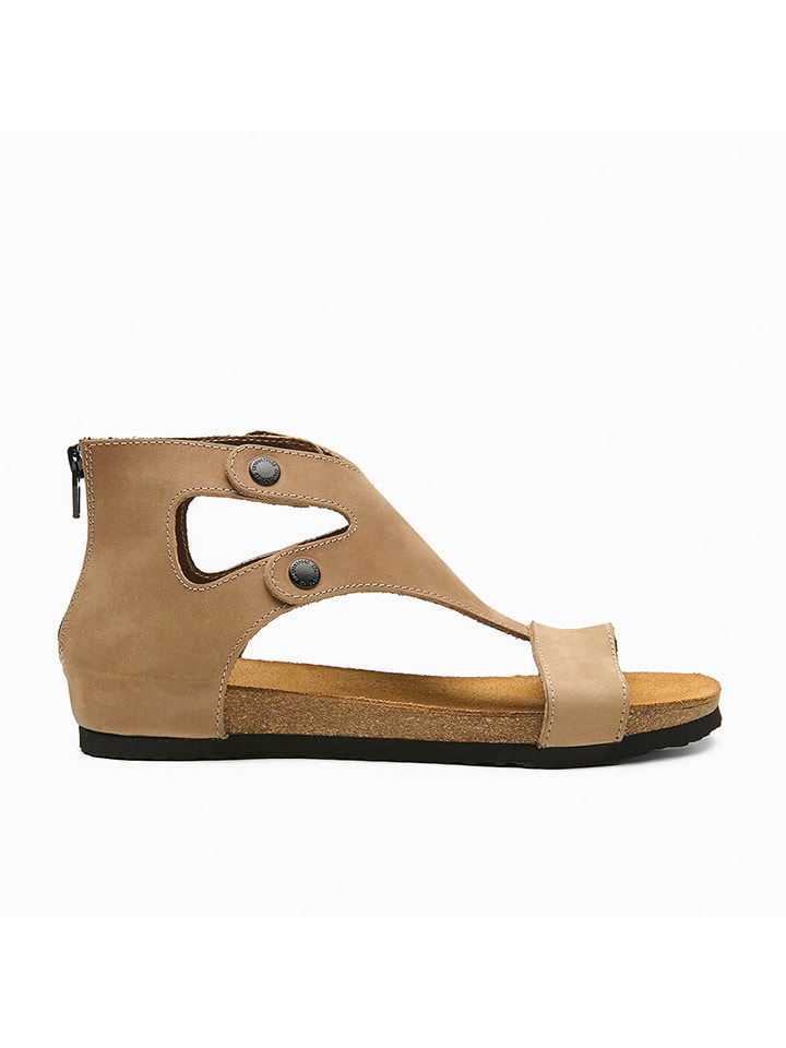 Sandály Comfortfusse Beige 4615185 Leder-Sandalen "Vera" in Beige - 3