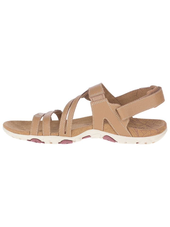 Sandály Merrell Beige 6800138 Leder-Sandalen "Sandspur Rose Convert" in Beige - 4