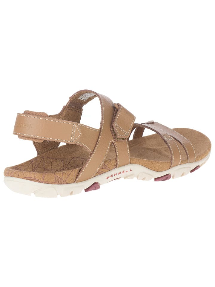 Sandály Merrell Beige 6800138 Leder-Sandalen "Sandspur Rose Convert" in Beige - 6