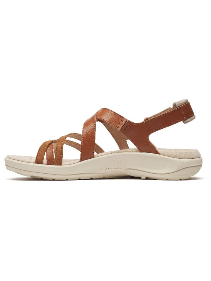 Sandály Merrell Hellbraun 7311074 Leder-Sandalen "Harbor Backstrap" in Hellbraun - 2