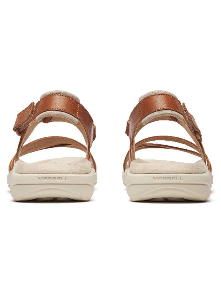 Sandály Merrell Hellbraun 7311074 Leder-Sandalen "Harbor Backstrap" in Hellbraun - 3