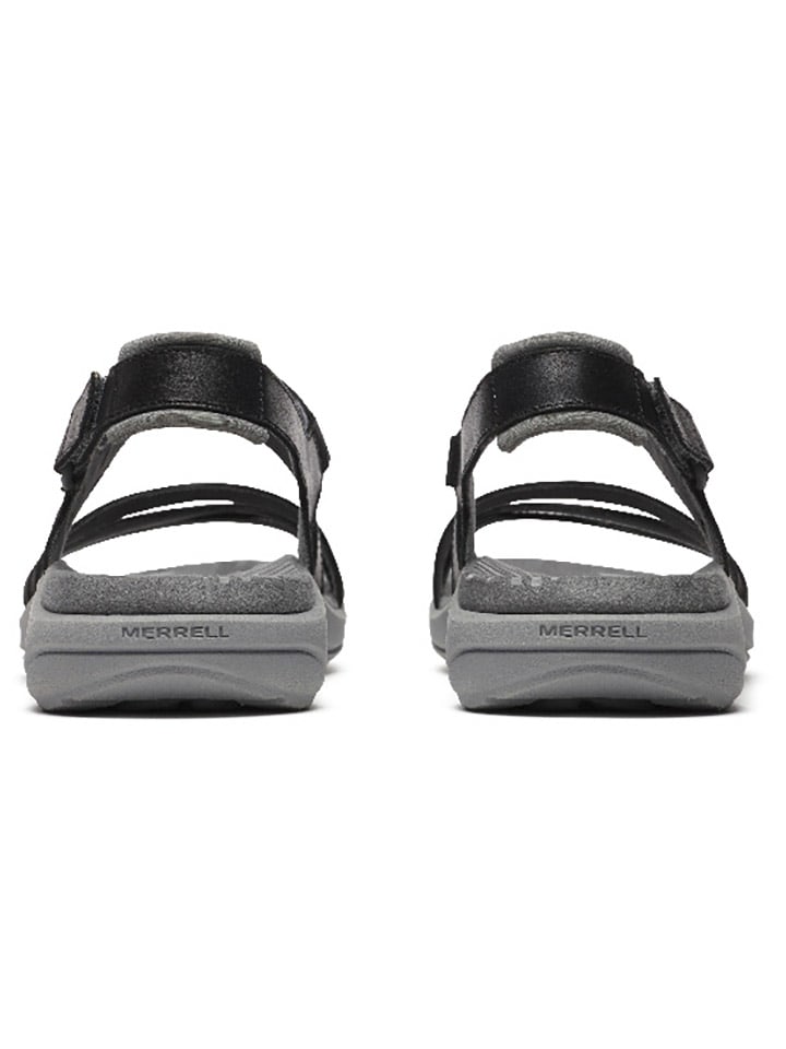 Sandály Merrell Schwarz/ Grau 2167677 Leder-Sandalen "Harbor Backstrap" in Schwarz/ Grau - 3