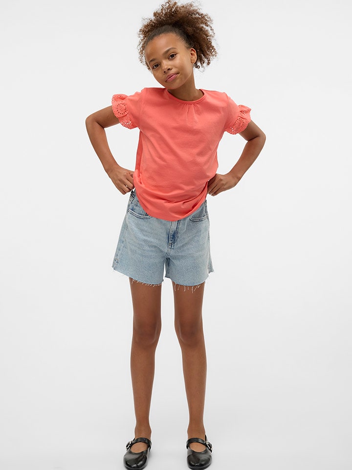 Tričko Vero Moda Girl Rot 9382732 Shirt "Panna Charly" in Rot - 3
