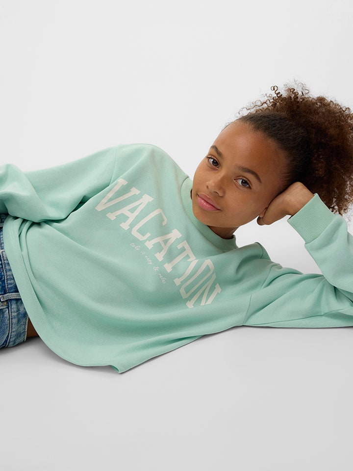 Dětská mikina Vero Moda Girl Hellgrün 2020096 Sweatshirt "Linsey" in Hellgrün - 2
