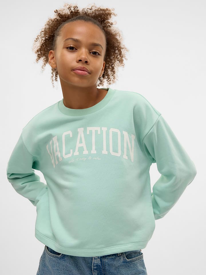 Dětská mikina Vero Moda Girl Hellgrün 2020096 Sweatshirt "Linsey" in Hellgrün - 3