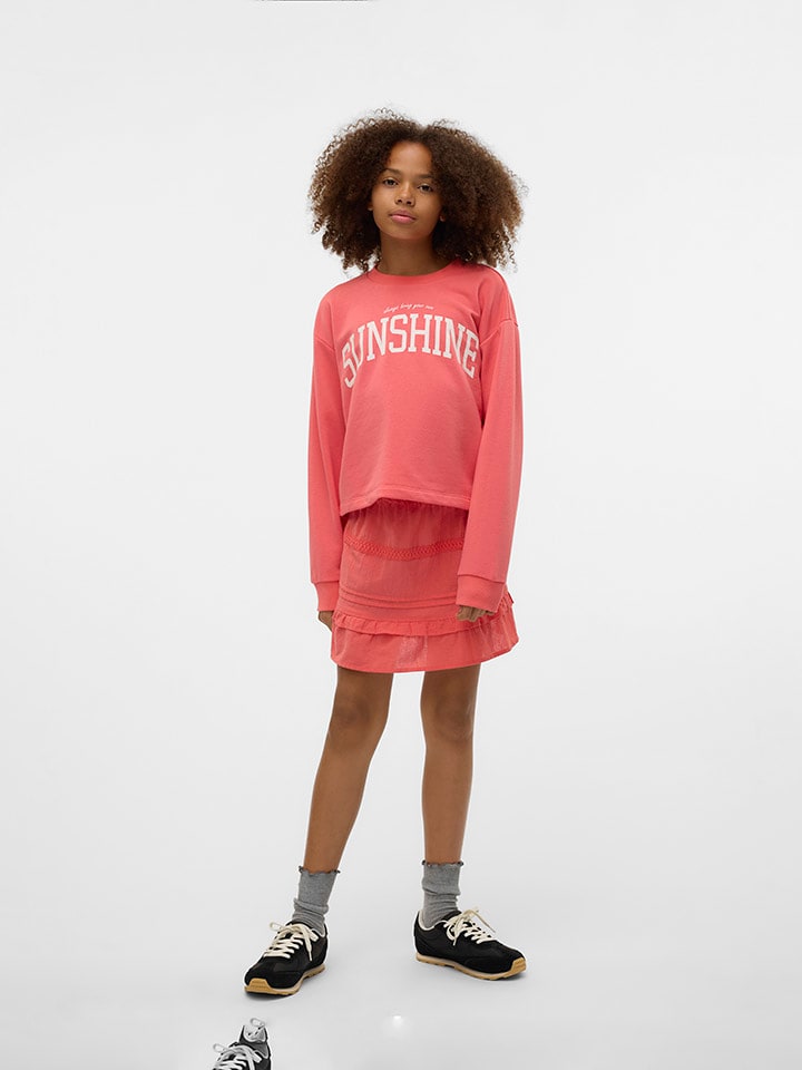 Dětská mikina Vero Moda Girl Rot 3950561 Sweatshirt "Linsey" in Rot - 3