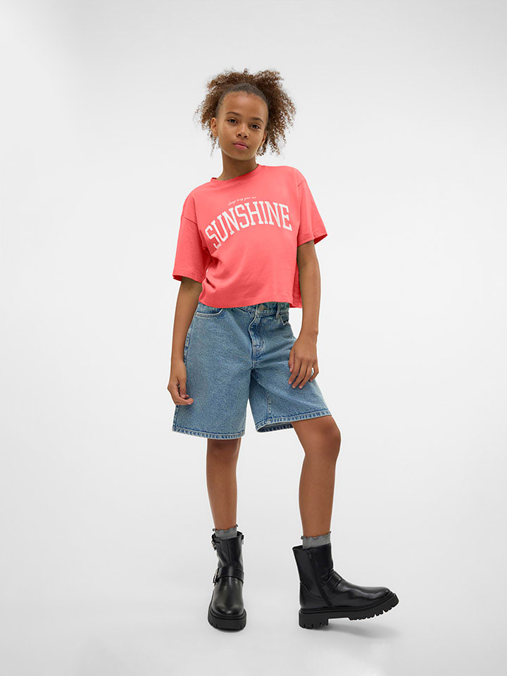 Tričko Vero Moda Girl Rot 1591725 Shirt "Sia" in Rot - 3