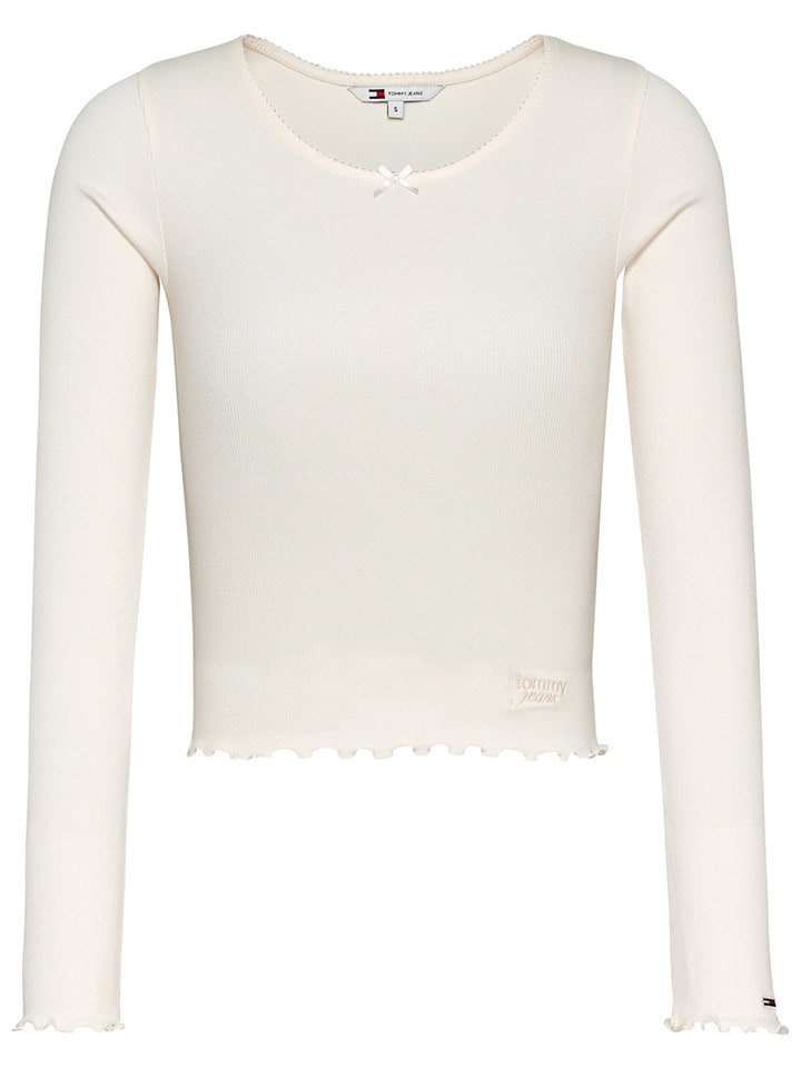 TOMMY JEANS Creme 7112899 Longsleeve in Creme - 3