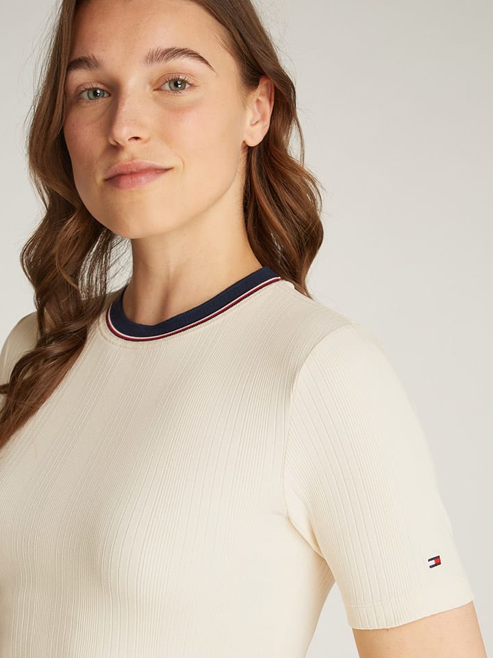 Tričko Tommy Hilfiger Creme 2094313 Shirt in Creme - 3