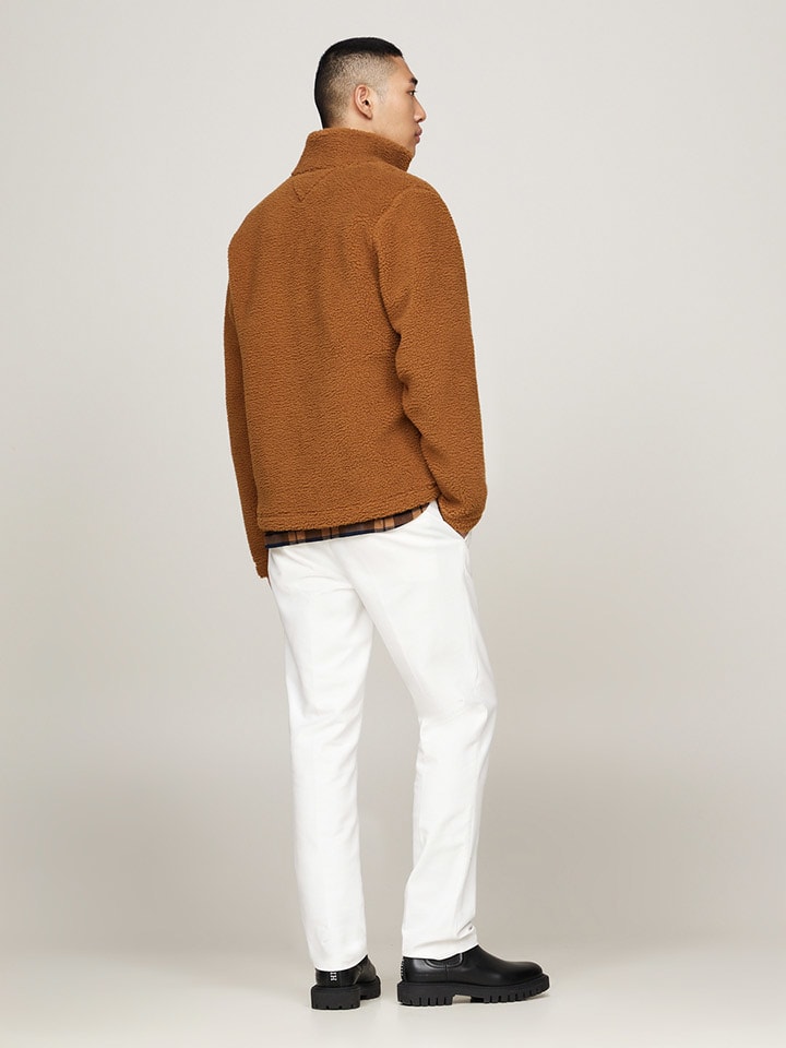 Bunda Tommy Hilfiger Hellbraun 4237342 Fleecepullover in Hellbraun - 2