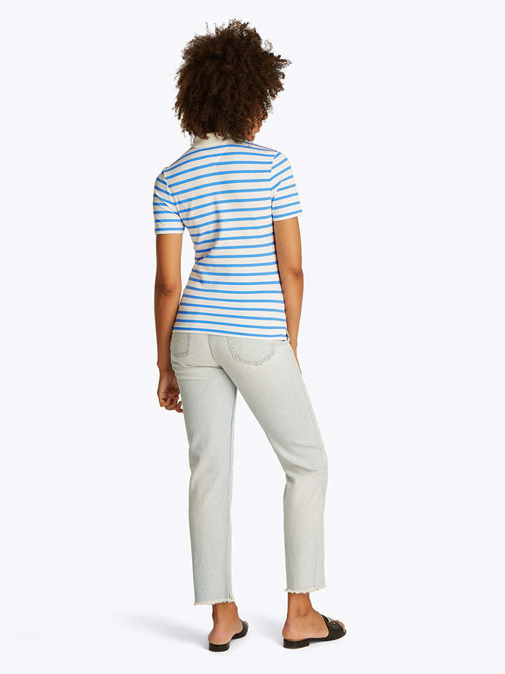 Tričko Tommy Hilfiger Hellblau/ Weiß 1127340 Poloshirt in Hellblau/ Weiß - 2