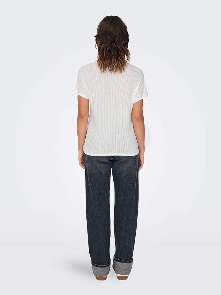 Tričko ONLY Weiß 8268546 Shirt "Rina" in Weiß - 3