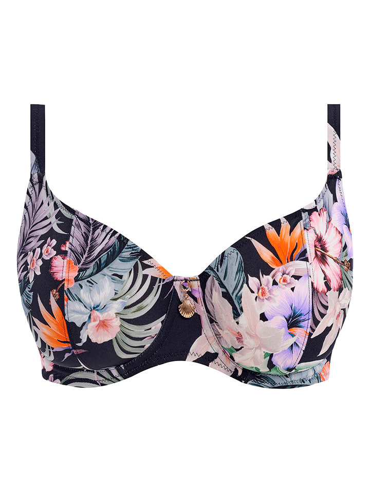 Plavky vrchný diel Freya Schwarz/ Bunt 708273
