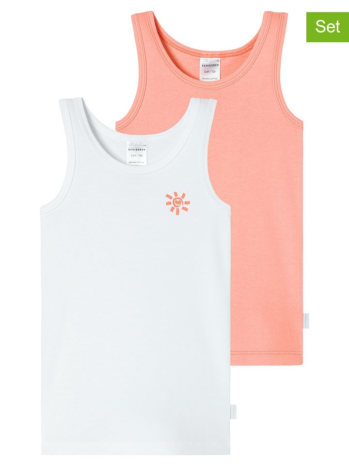 Tričko Schiesser Weiß/ Orange 9664507