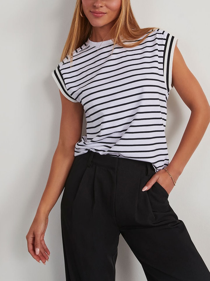 Tričko Milan Kiss Weiß/ Schwarz 8471869