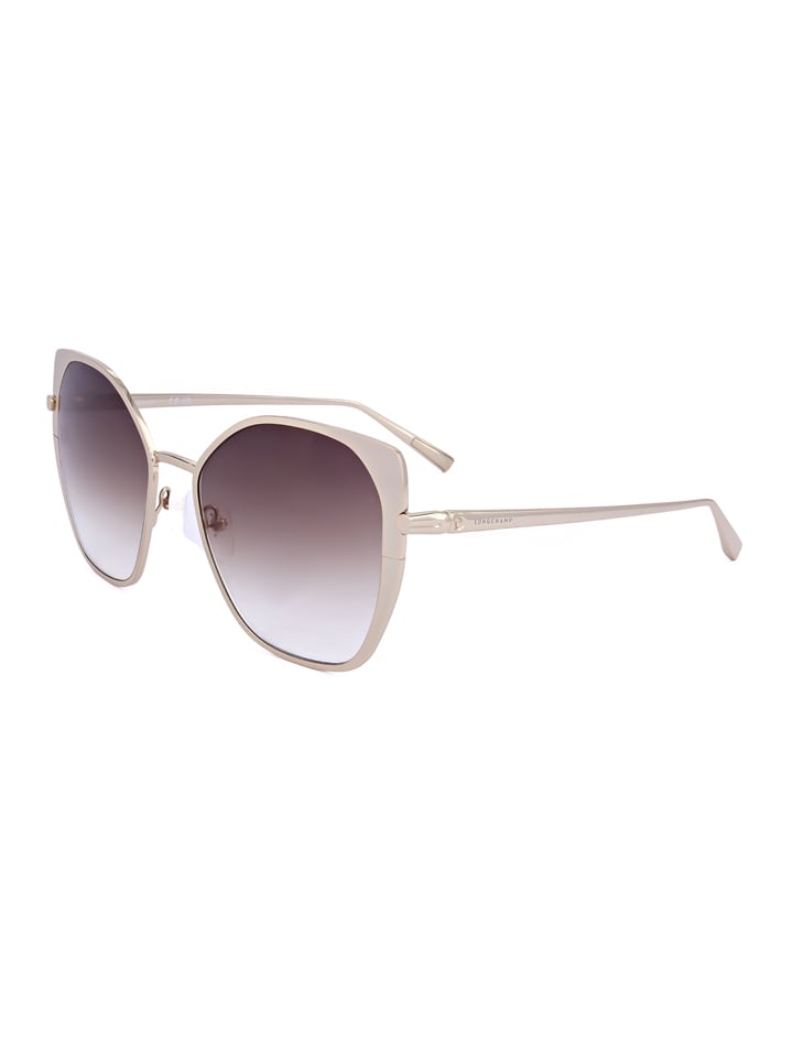 Slnečné okuliare Longchamp Gold-Beige/ Braun 5135084 Damen-Sonnenbrille in Gold-Beige/ Braun - 2