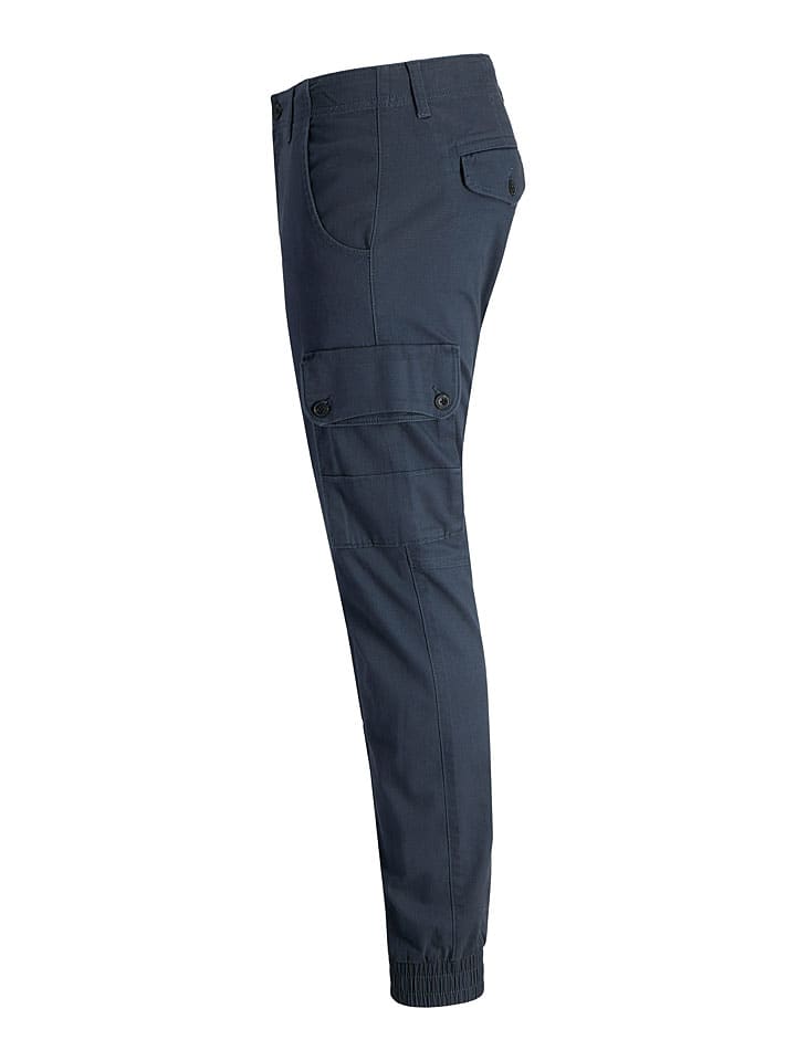 Nohavice Jack & Jones Dunkelblau 355032 Cargohose "Paul" in Dunkelblau - 2
