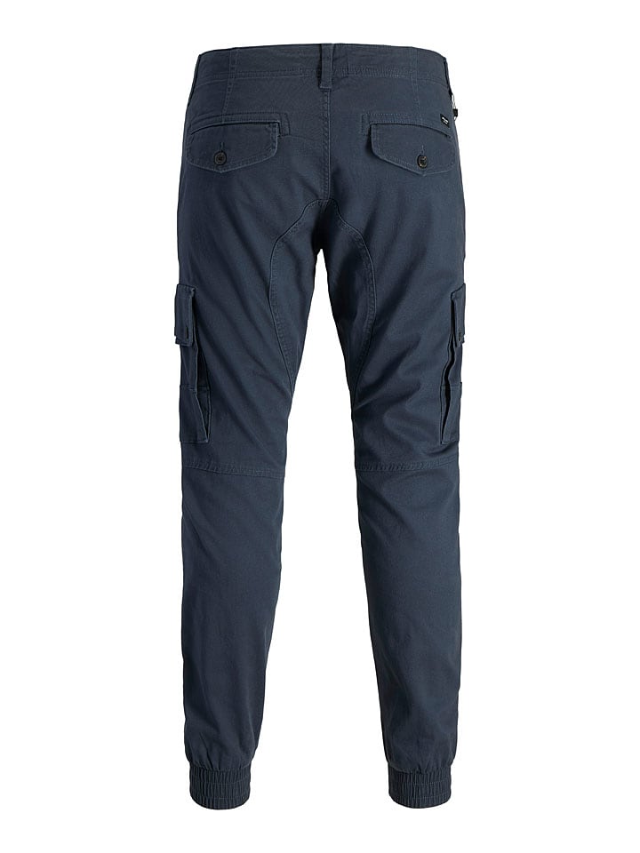 Nohavice Jack & Jones Dunkelblau 355032 Cargohose "Paul" in Dunkelblau - 3