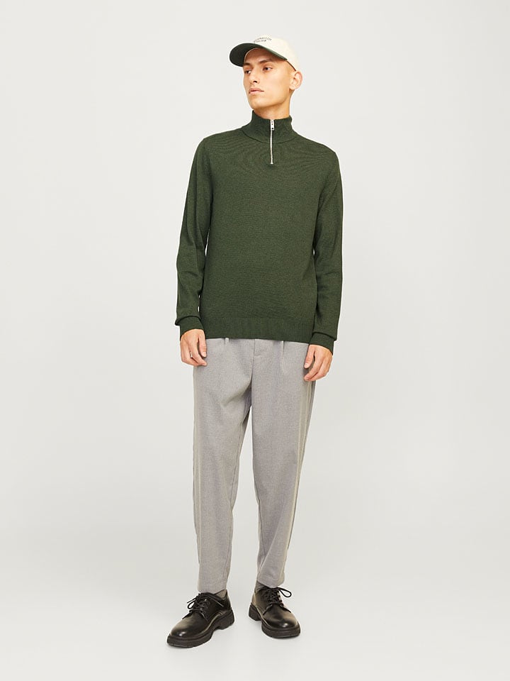 Sveter Jack & Jones Dunkelgrün 8738360 Pullover in Dunkelgrün - 2